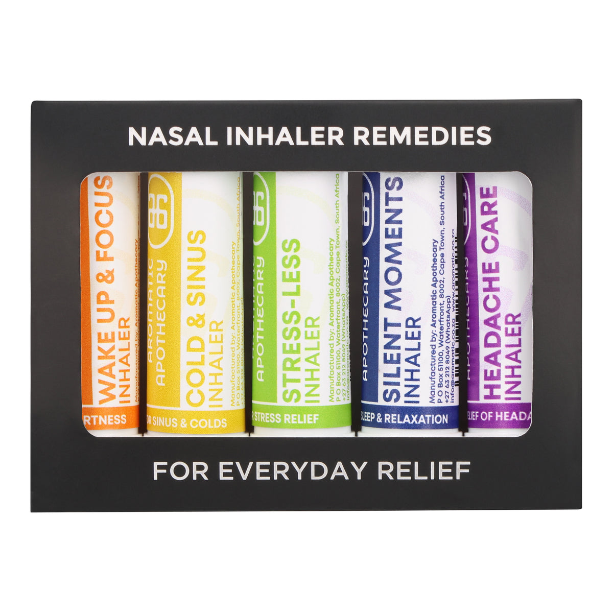 Aromatic Apothecary - Nasal Inhaler set of 5 – Aromatic Apothecary SA